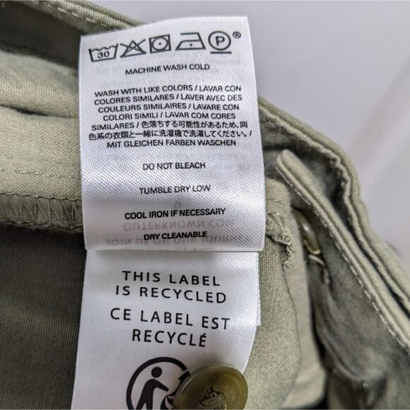 Outerknown | Avery flared stretch trousers in Olive Green - Picture 10 of 11